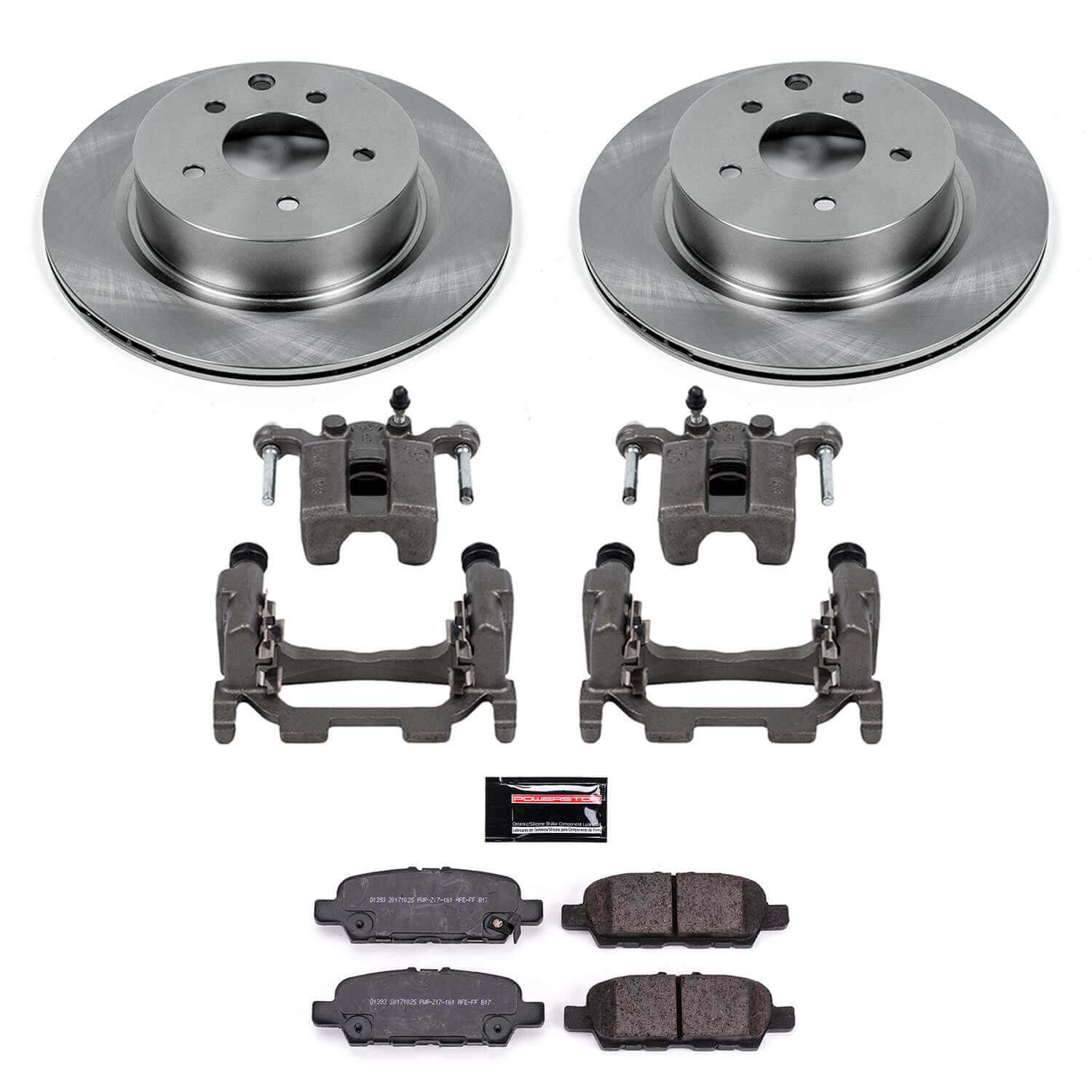 Power Stop KCOE8062 Autospecialty 1-Click OE Replacement Rear Brake Kit With Calipers for 2015 Infiniti Q40 product image