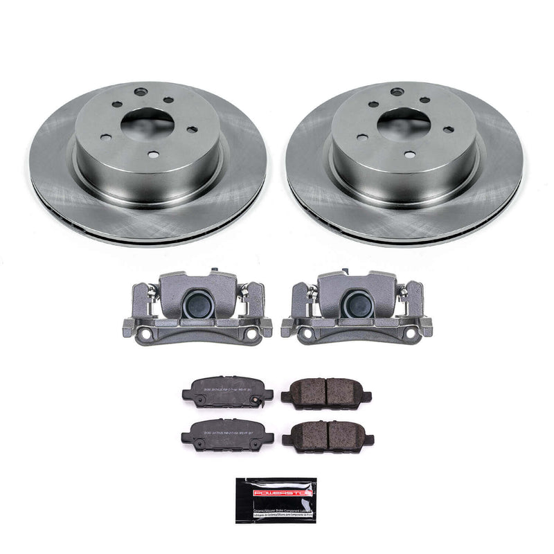 Power Stop KCOE8062C Rear Autospecialty 1-Click OE Replacement Pad And Rotor Kit With Calipers for 2009-2012 Infiniti EX35 product image