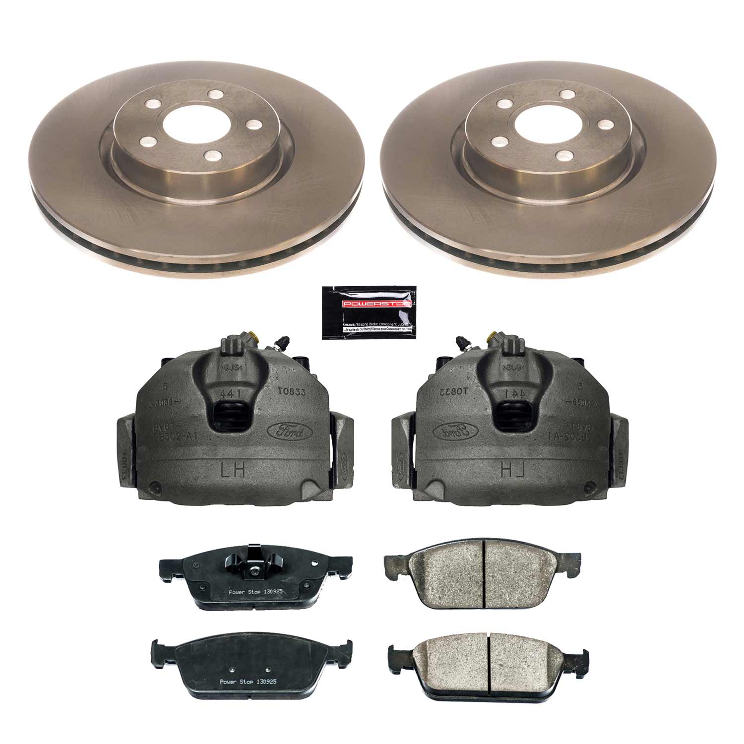 Power Stop KCOE8175 Front Autospecialty 1-Click OE Replacement Pad And Rotor Kit With Calipers for 2018-2023 Ford Transit Connect product image