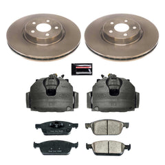 Power Stop KCOE8175 Front Autospecialty 1-Click OE Replacement Pad And Rotor Kit With Calipers for 2018-2023 Ford Transit Connect product image