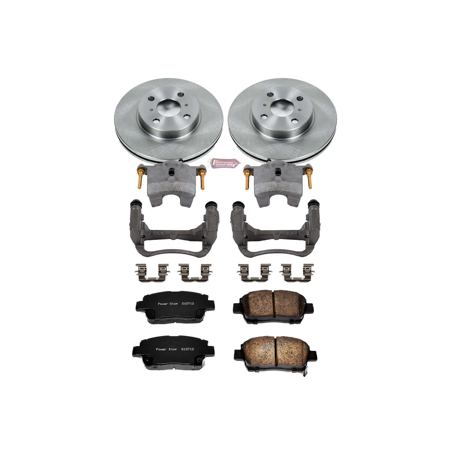 Power Stop KCOE821 Autospecialty 1-Click Daily Driver Front Brake Kit for 2001-2005 Toyota Echo product image