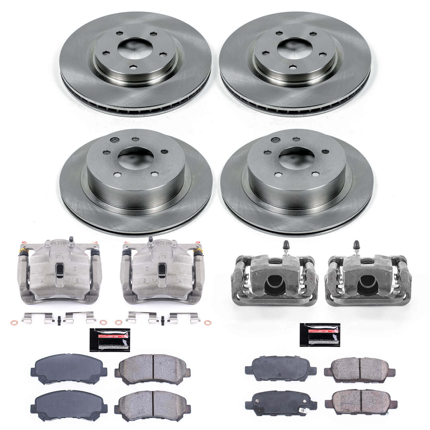 Power Stop KCOE8268 Autospecialty 1-Click OE Replacement Pad And Rotor Kit With Calipers for 2008-2013 Nissan Rogue product image