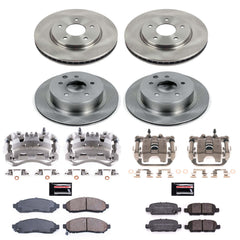 Power Stop KCOE8272 Autospecialty 1-Click OE Replacement Pad And Rotor Kit With Calipers for 2011-2014 Nissan Leaf product image