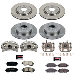 Power Stop KCOE8288 Autospecialty 1-Click OE Replacement Pad And Rotor Kit With Calipers for 2014-2017 Nissan Leaf product image