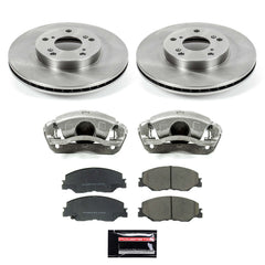 Power Stop KCOE8318 - Front Z17 Evolution Pad And Autospecialty 1-Click OE Replacement Rotor Kit With Calipers vehicle fitment brake part