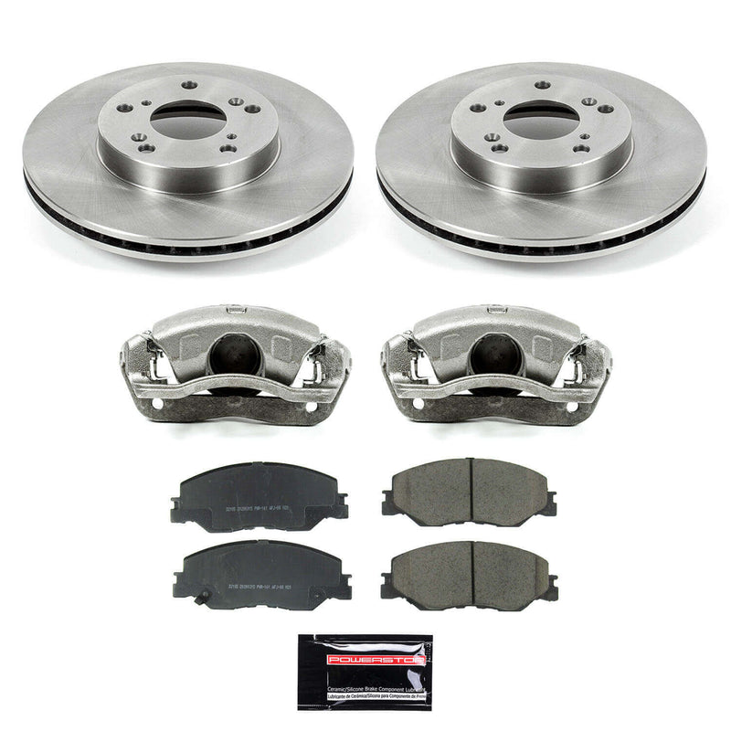 Power Stop KCOE8318 - Front Z17 Evolution Pad And Autospecialty 1-Click OE Replacement Rotor Kit With Calipers vehicle fitment brake part