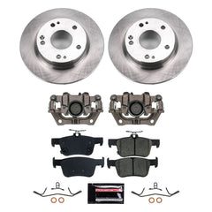Power Stop KCOE8330 - Rear Z17 Evolution Pad And Autospecialty 1-Click OE Replacement Rotor Kit With Calipers vehicle fitment brake part