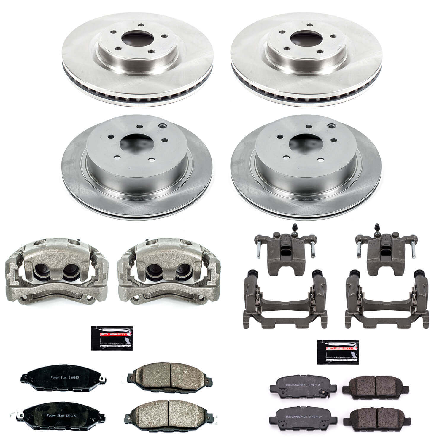 Power Stop KCOE8347 Autospecialty 1-Click OE Replacement Pad And Rotor Kit With Calipers for 2019-2020 Infiniti QX60 product image