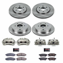 Power Stop KCOE8358 Front And Rear Autospecialty 1-Click OE Replacement Pad And Rotor Kit With Calipers for 2016-2019 Nissan Frontier 4 Wheel Drive, Rear Wheel Drive product image