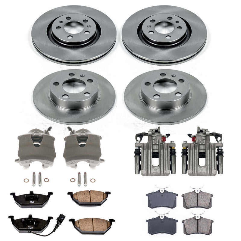 Power Stop KCOE840A Autospecialty 1-Click OE Replacement Pad And Rotor Kit With Calipers for 2000-2005 Volkswagen Beetle product image