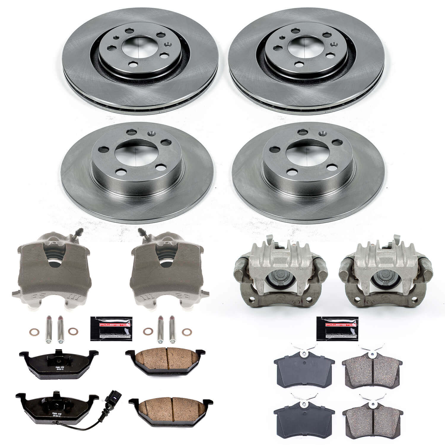 Power Stop KCOE840B Autospecialty 1-Click OE Replacement Pad And Rotor Kit With Calipers for 2001-2003 Volkswagen Jetta product image