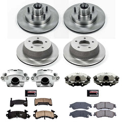 Power Stop KCOE8437 Autospecialty 1-Click OE Replacement Pad And Rotor Kit With Calipers for 2003 Chevrolet S10 Rear Wheel Drive Rear Disc product image