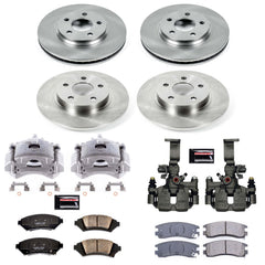 Power Stop KCOE8438 Autospecialty 1-Click OE Replacement Pad And Rotor Kit With Calipers for 2005 Cadillac Deville product image