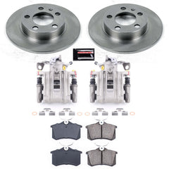 Power Stop KCOE847A Autospecialty 1-Click OE Replacement Rear Brake Kit With Calipers for 1998-1999 Volkswagen Beetle product image