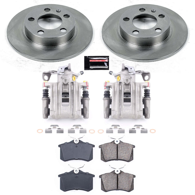 Power Stop KCOE847A Autospecialty 1-Click OE Replacement Rear Brake Kit With Calipers for 1998-1999 Volkswagen Beetle product image