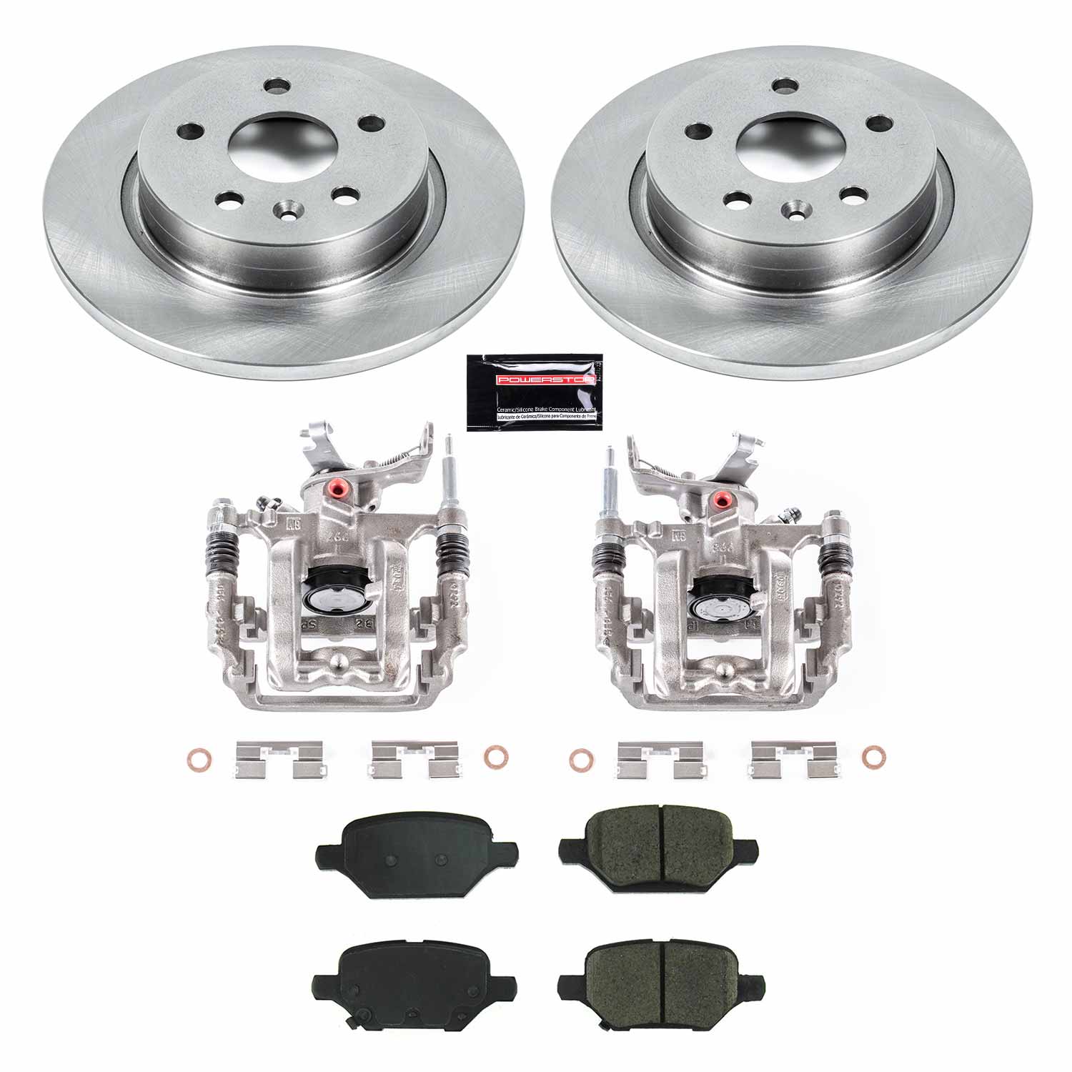 Power Stop KCOE8488 Rear Autospecialty 1-Click OE Replacement Pad And Rotor Kit With Calipers for 2018-2019 Chevrolet Trax Rear Disc product image
