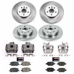 Power Stop KCOE8505 Front And Rear Autospecialty 1-Click OE Replacement Pad And Rotor Kit With Calipers for 2019 Chevrolet Trax Rear Disc product image
