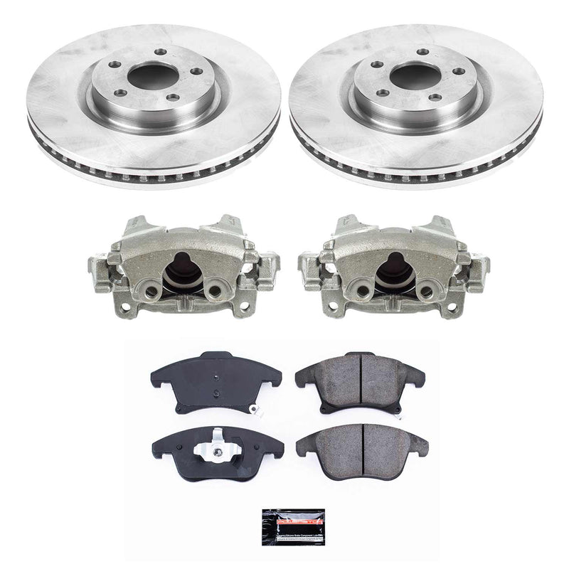 Power Stop KCOE8540 Front Autospecialty 1-Click OE Replacement Pad And Rotor Kit With Calipers for 2019-2020 Ford Police Responder Hybrid product image