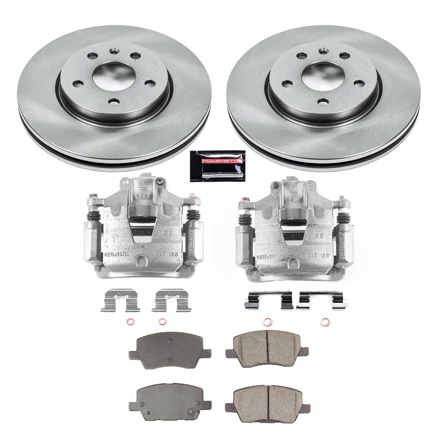 Power Stop KCOE8635 Front Autospecialty 1-Click OE Replacement Pad And Rotor Kit With Calipers for 2018-2019 Chevrolet Sonic product image