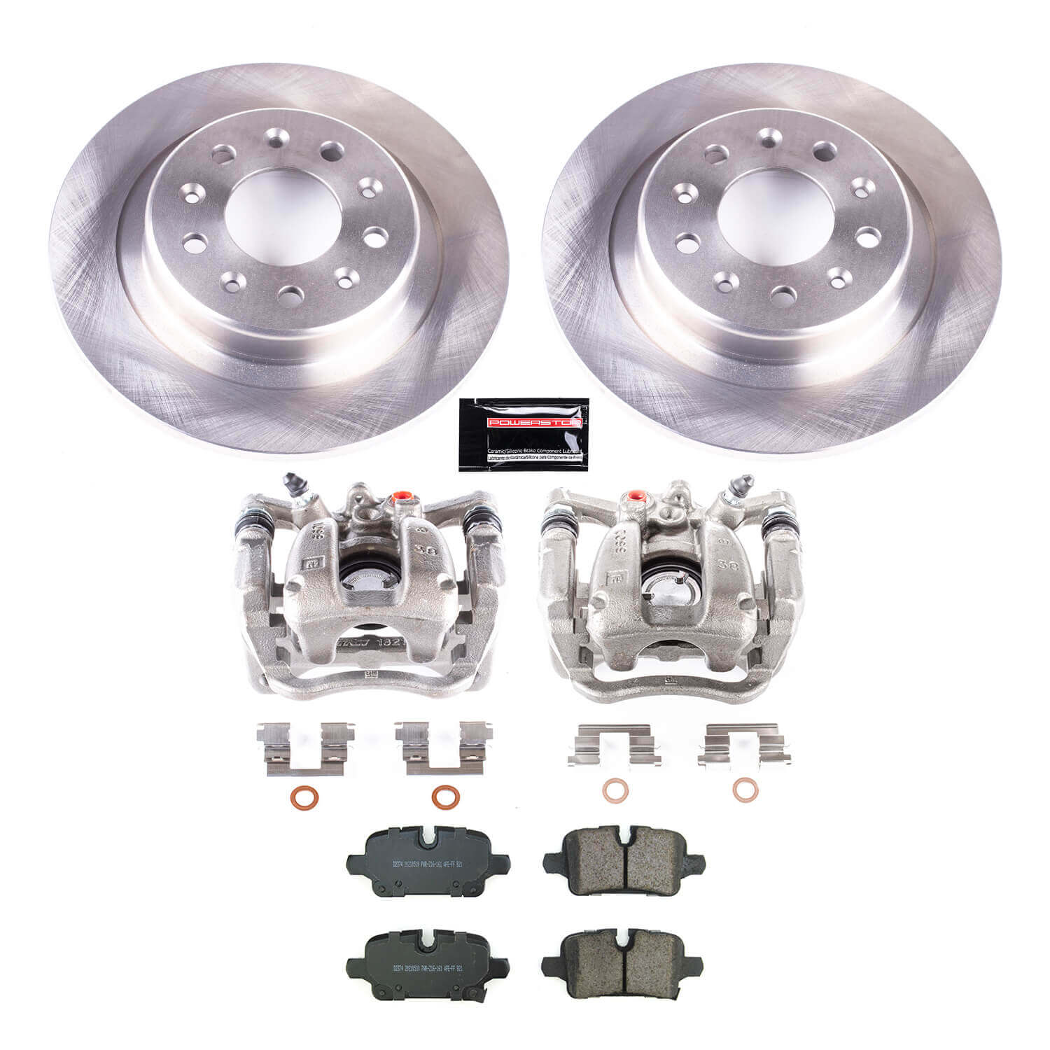 Power Stop KCOE8676 Rear Autospecialty 1-Click OE Replacement Pad And Rotor Kit With Calipers for 2022-2024 Chevrolet Equinox product image