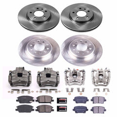 Power Stop KCOE8689 Front And Rear Autospecialty 1-Click OE Replacement Pad And Rotor Kit With Calipers for 2019 Buick Regal Sportback Avenir, Base, Essence, Preferred, Preferred Ii product image
