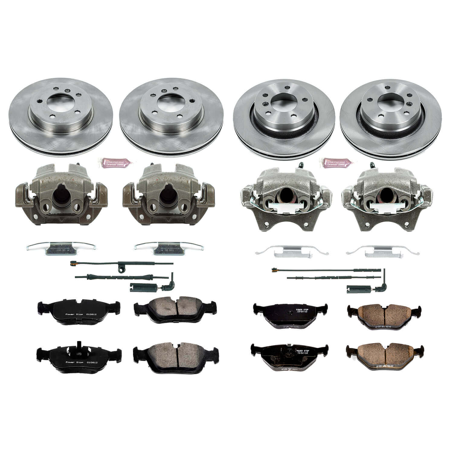 Power Stop KCOE871 Autospecialty 1-Click Daily Driver Front And Rear Brake Kit for 2000 BMW 323Ci Convertible product image