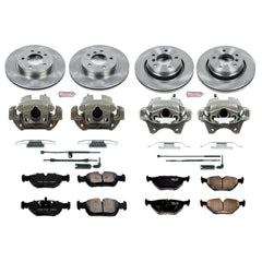 Power Stop KCOE871 Autospecialty 1-Click Daily Driver Front And Rear Brake Kit for 2000 BMW 323Ci Convertible product image