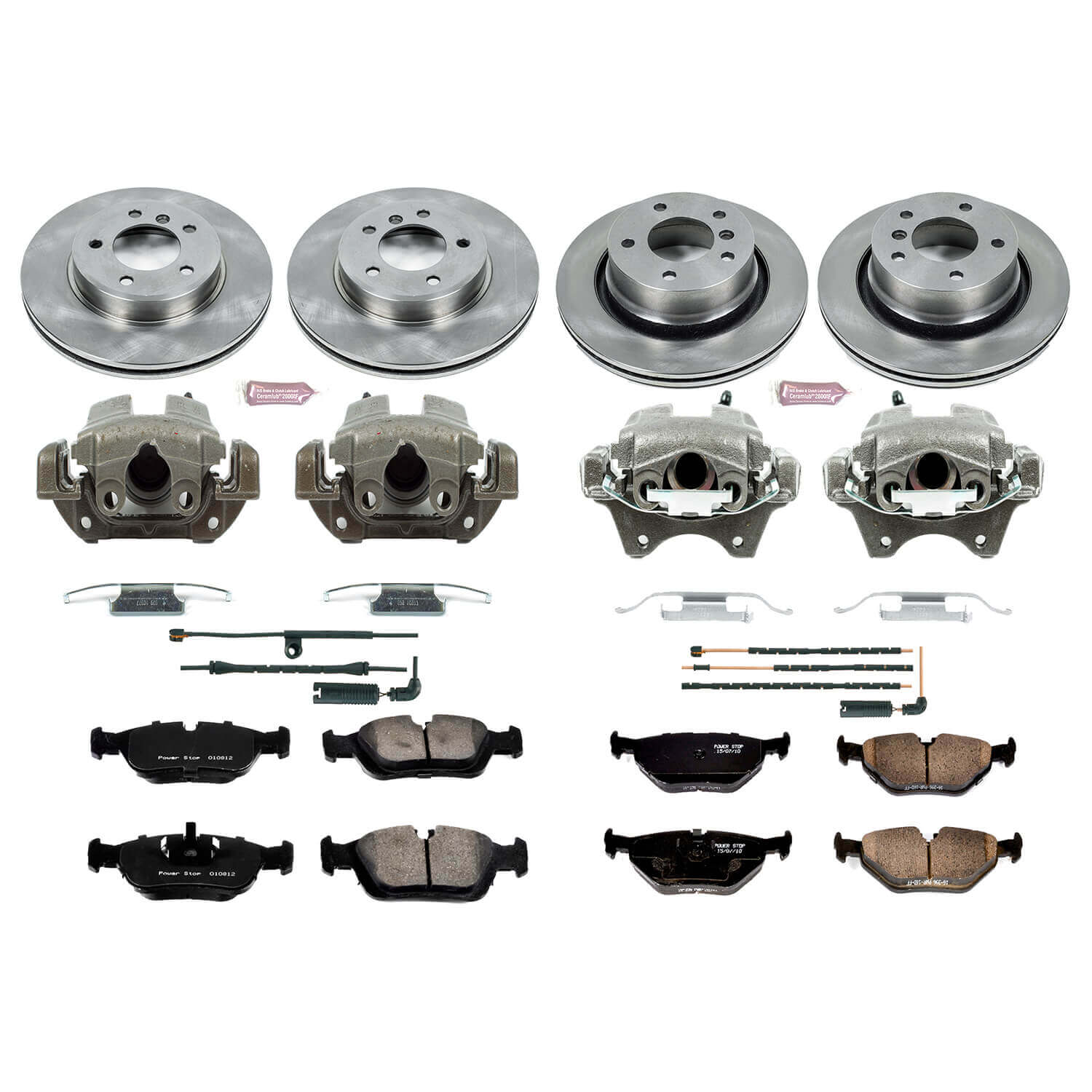 Power Stop KCOE873 Autospecialty 1-Click Daily Driver Front And Rear Brake Kit for 2003-2005 BMW Z4 3.0I product image