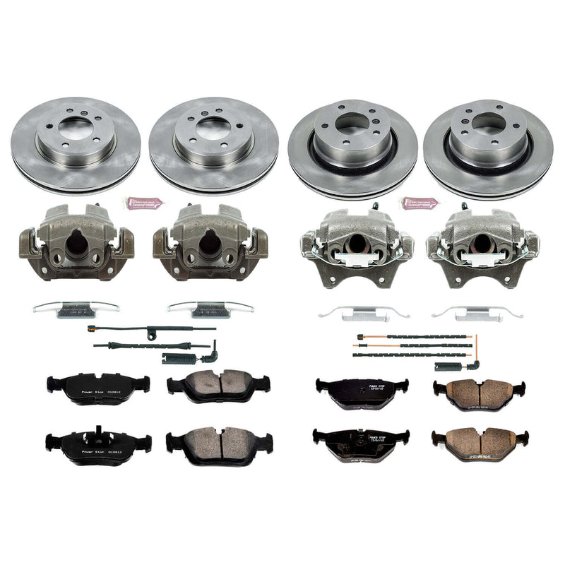 Power Stop KCOE873 Autospecialty 1-Click Daily Driver Front And Rear Brake Kit for 2003-2005 BMW Z4 3.0I product image