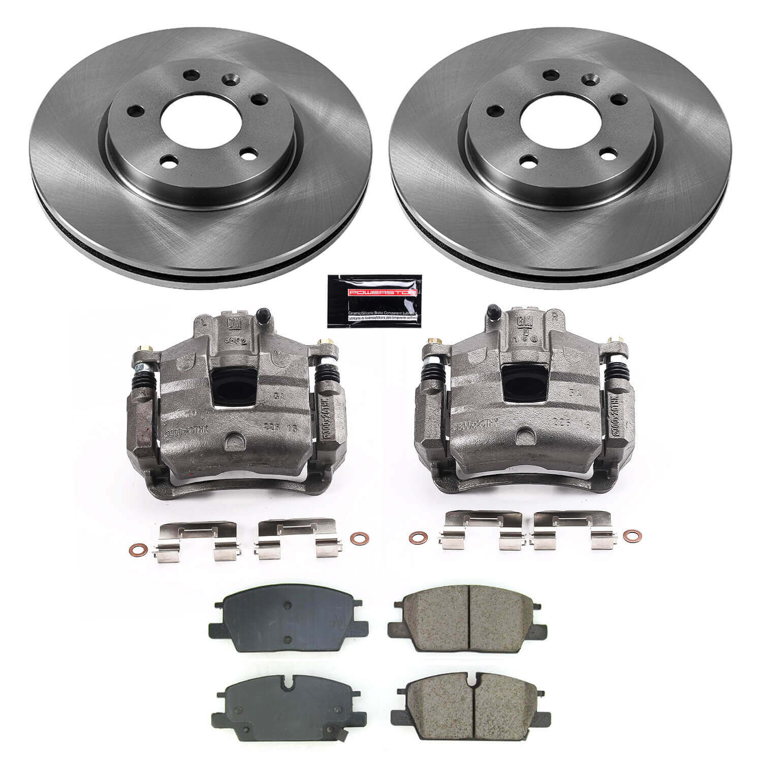 Power Stop KCOE8738 Front Autospecialty 1-Click OE Replacement Pad And Rotor Kit With Calipers for 2022-2024 Chevrolet Equinox product image