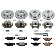 Power Stop KCOE874 Autospecialty 1-Click Daily Driver Front And Rear Brake Kit for 2001-2005 BMW 325Xi product image