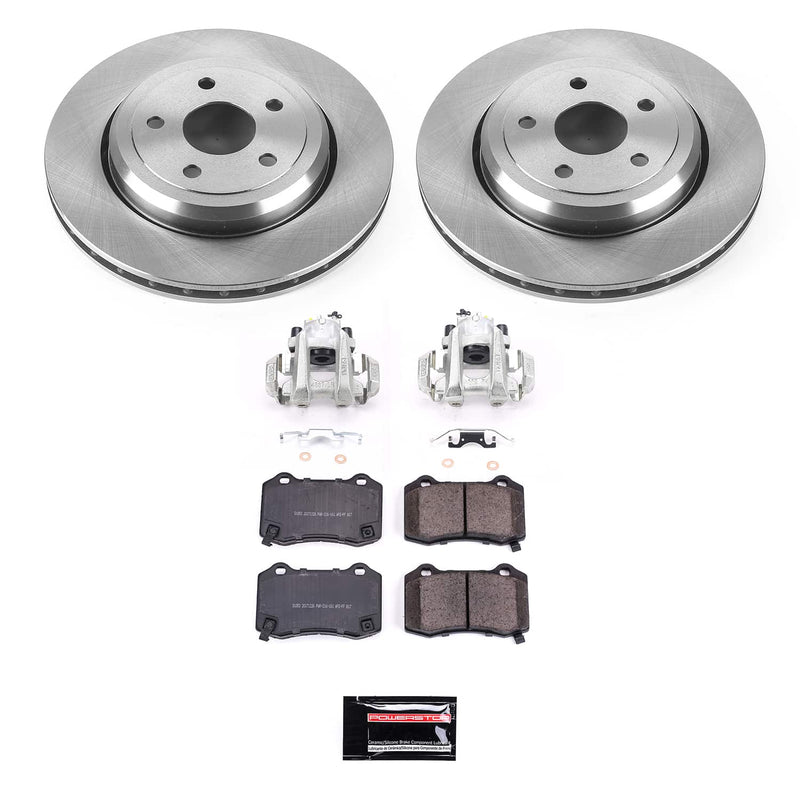 Power Stop KCOE8758 Rear Autospecialty 1-Click OE Replacement Pad And Rotor Kit With Caliper for 2021 Dodge Durango R/t product image