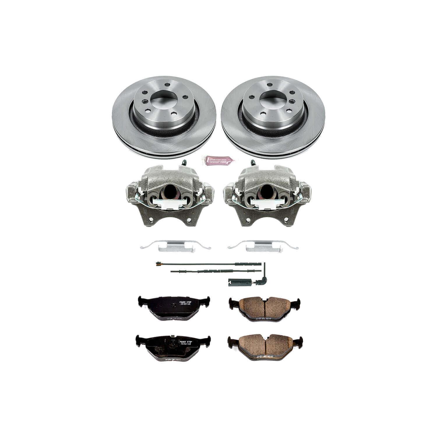 Power Stop KCOE877 Autospecialty 1-Click Daily Driver Rear Brake Kit for 2000 BMW 323Ci Convertible product image