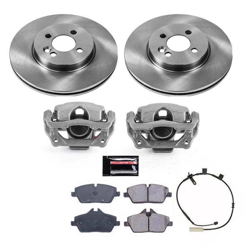 Power Stop KCOE8842 Front Autospecialty 1-Click OE Replacement Pad And Rotor Kit With Calipers for 2011 MINI Cooper S, S Clubman product image