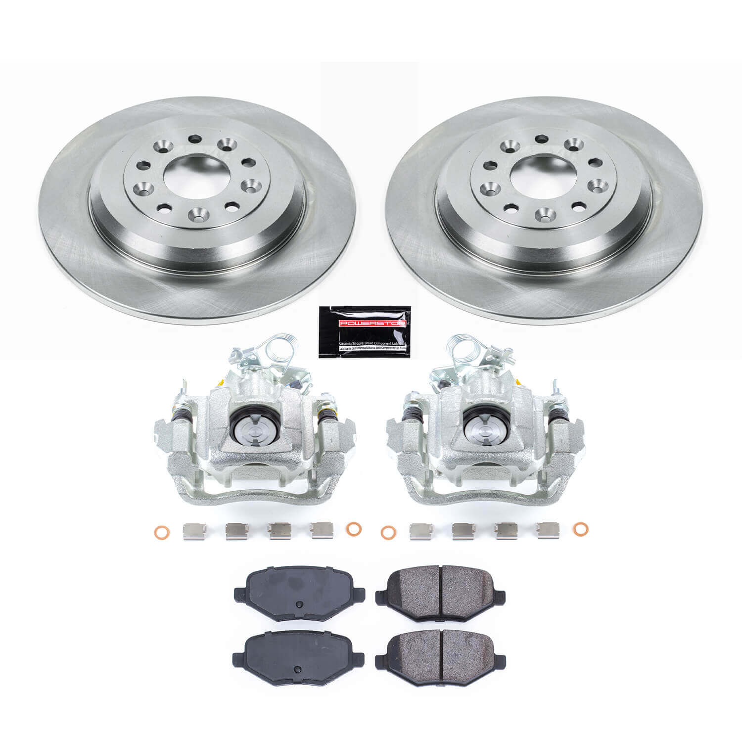 Power Stop KCOE8846 Rear Autospecialty 1-Click OE Replacement Pad And Rotor Kit With Calipers for 2013-2014 Ford Edge product image