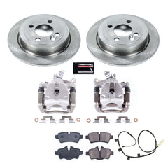 Power Stop KCOE8871 Rear Autospecialty 1-Click OE Replacement Pad And Rotor Kit With Calipers for 2013 MINI Cooper Coupe product image