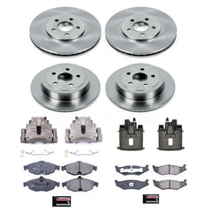 Power Stop KCOE8969 Front And Rear Autospecialty 1-Click OE Replacement Pad And Rotor Kit With Calipers for 2001-2002 Dodge Stratus Sedan (4 Door) product image