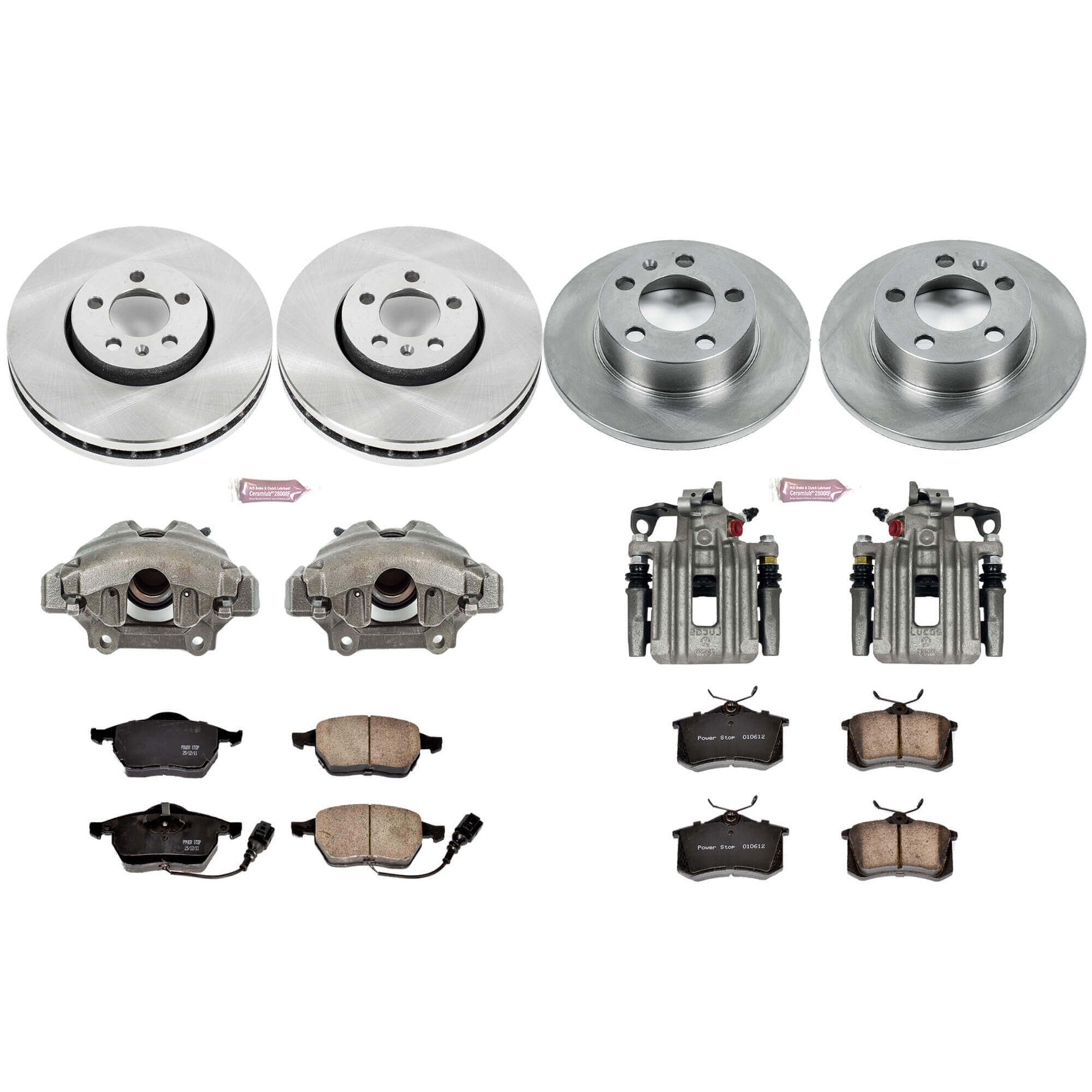 Power Stop KCOE899B Autospecialty 1-Click Daily Driver Front And Rear Brake Kit for 2000-2005 Volkswagen Beetle product image
