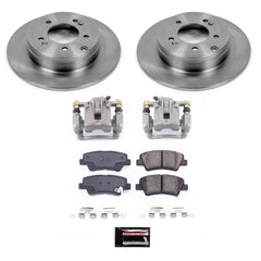 Power Stop KCOE9060 - Rear Z17 Evolution Pad And Autospecialty 1-Click OE Replacement Rotor Kit With Caliper vehicle fitment brake part