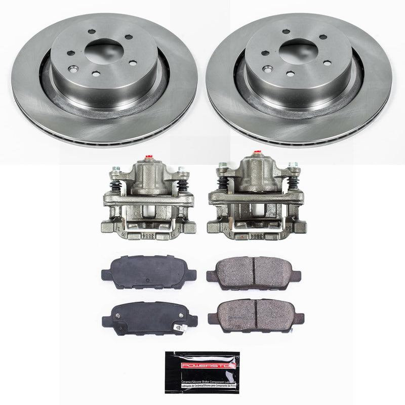 Power Stop KCOE9062 - Rear Z17 Evolution Pad And Autospecialty 1-Click OE Replacement Rotor Kit With Calipers vehicle fitment brake part