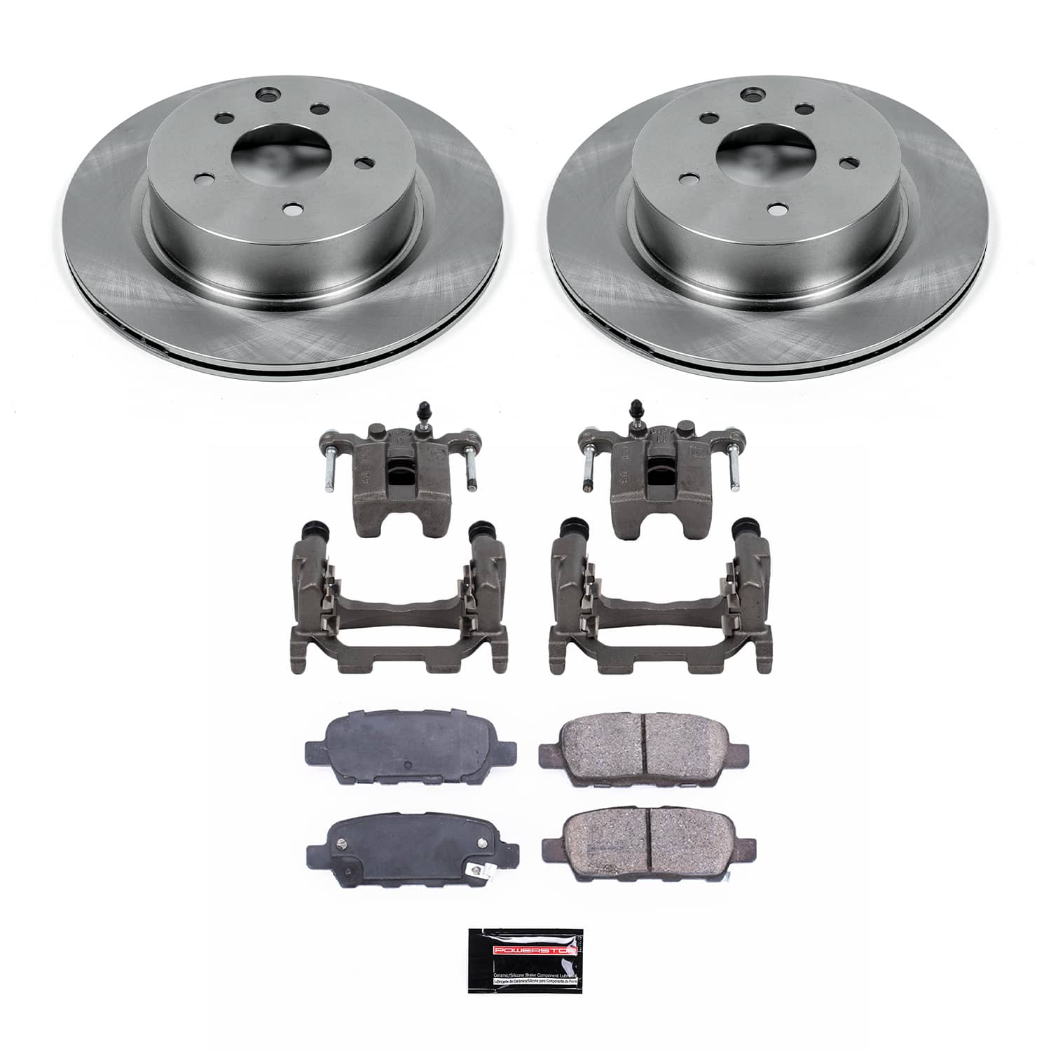 Power Stop KCOE9064 - Rear Z17 Evolution Pad And Autospecialty 1-Click OE Replacement Rotor Kit With Caliper vehicle fitment brake part