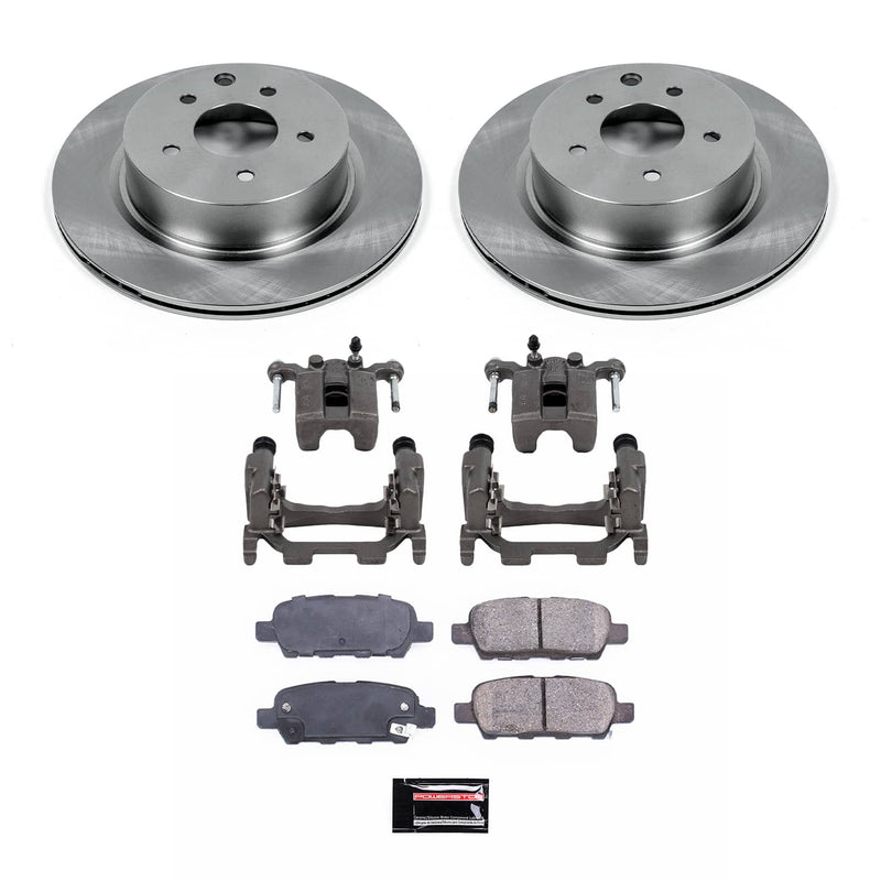 Power Stop KCOE9064 - Rear Z17 Evolution Pad And Autospecialty 1-Click OE Replacement Rotor Kit With Caliper vehicle fitment brake part