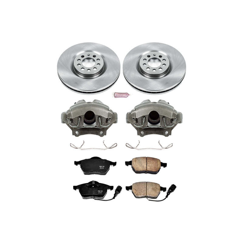 Power Stop KCOE914 Autospecialty 1-Click Daily Driver Front Brake Kit for 2002 Volkswagen Golf GTI 337 product image