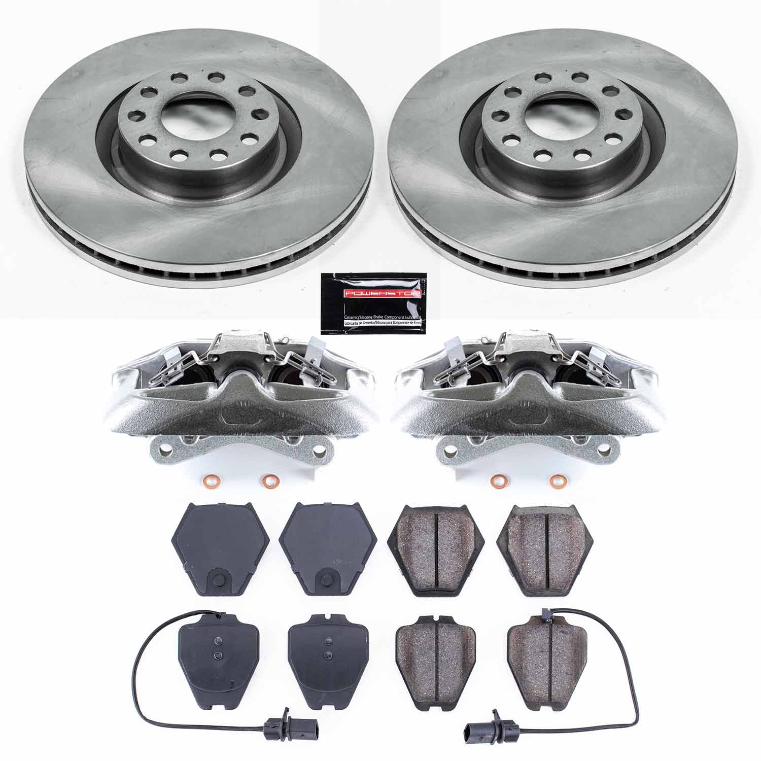 Power Stop KCOE948 Autospecialty 1-Click OE Replacement Pad And Rotor Kit With Calipers for 2000 Audi A6 Quattro Sedan (4 Door) product image