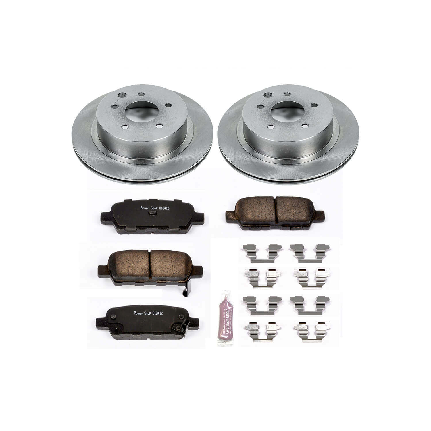 Power Stop KOE103 Autospecialty - 1-Click Daily Driver Brake Kits (Rear) for 2003-2005 INFINITI G35 product image