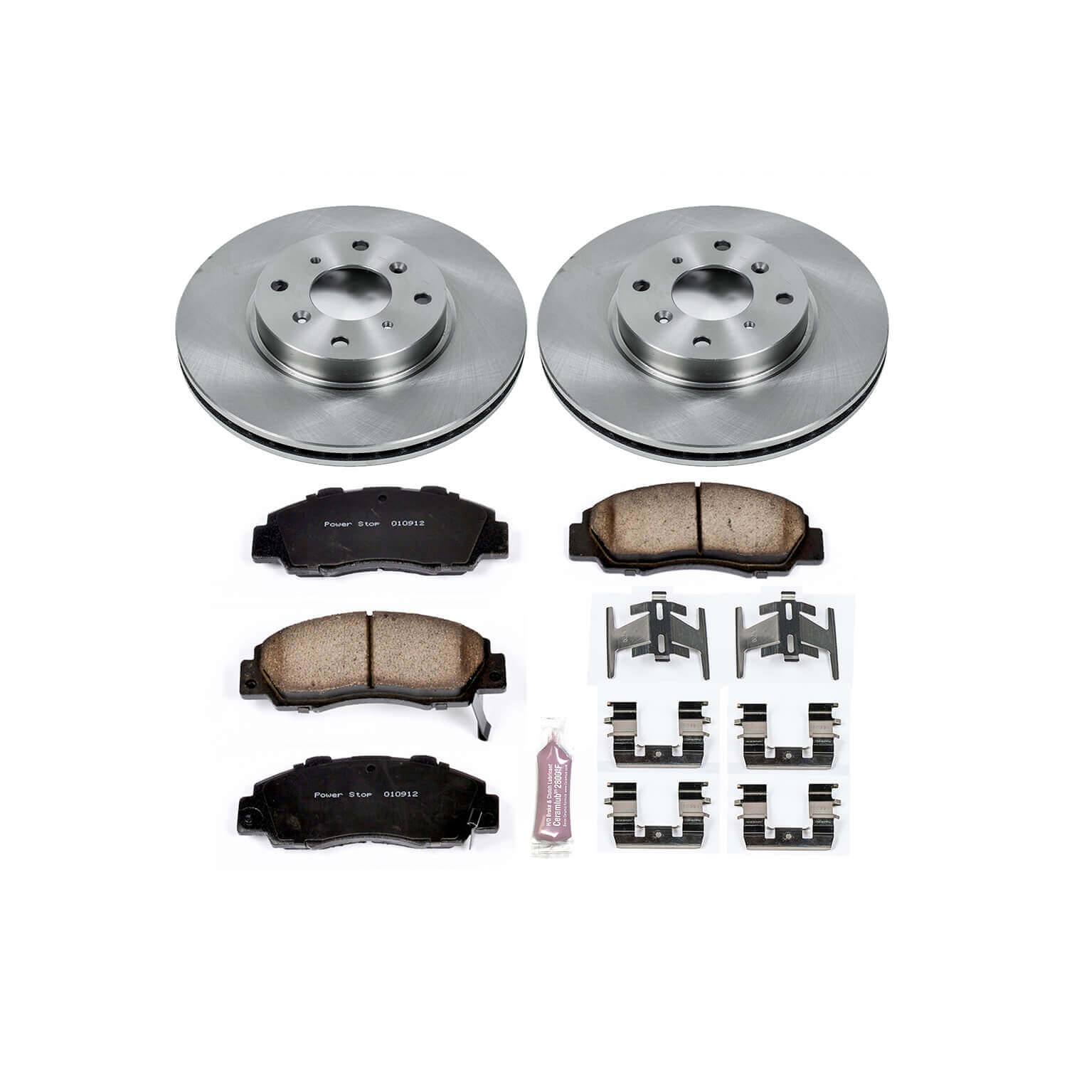 Power Stop KOE1037 Autospecialty - 1-Click Daily Driver Brake Kits (Front) for 1993-1996 Honda Prelude Vtec product image