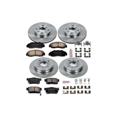 Power Stop KOE1038 Autospecialty - 1-Click Daily Driver Brake Kits (Front And Rear) for 1993-1996 Honda Prelude Vtec product image