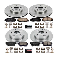 Power Stop KOE1042 Autospecialty - 1-Click Daily Driver Brake Kits (Front And Rear) for 1998-2002 Honda Accord product image