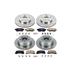 Power Stop KOE1053 Autospecialty - 1-Click Daily Driver Brake Kits (Front And Rear) for 1992-1996 Toyota Camry product image