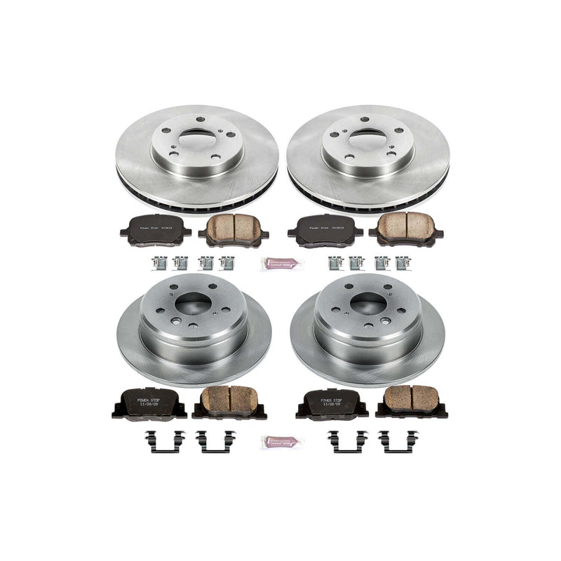 Power Stop KOE1061 Autospecialty - 1-Click Daily Driver Brake Kits (Front And Rear) for 2000-2001 Lexus ES300 product image